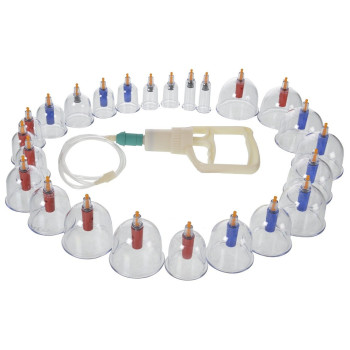 Παραδοσιακή Θεραπευτική Συσκευή με Βεντούζες 24 Ανταλλακτικών Κεφαλών