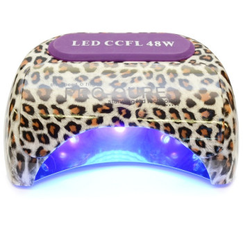 Φουρνάκι Νυχιών Quick Ccfl 48W για ημιμόνιμο μανικιούρ - πεντικιούρ SNOW LEOPARD