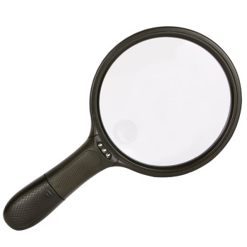 Μεγάλος Μεγεθυντικός Φακός Χειρός 120mm x2 με Ισχυρό Led Φωτισμό