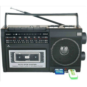 Ραδιοκασετόφωνο Φορητό με USB/SD Mp3 Player, Ρεύματος και Μπαταρίας