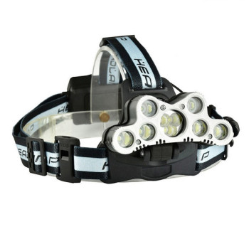 Φακός Κεφαλής Επαναφορτιζόμενος 7xCree T6 + 2xCree XPE