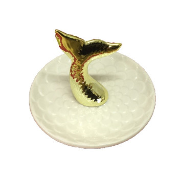 Διακοσμητικό Πιατάκι με 3D Σχέδιο Ουρά Γοργόνας για τα Κοσμήματα