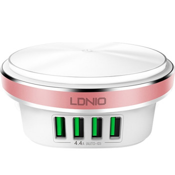 Ldnio Επιτραπέζιο Φωτάκι Νυκτός και Ταχυφορτιστής 4 x USB