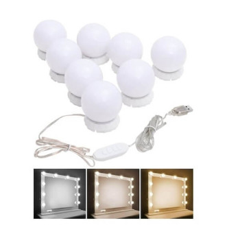 Led Αυτοκόλλητος Φωτισμός Για Καθρέπτη 3 Αποχρώσεων Λευκού