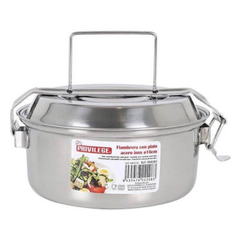 Ερμητικό Κουτί Γεύματος Privilege Ανοξείδωτο ατσάλι 16 εκατοστά