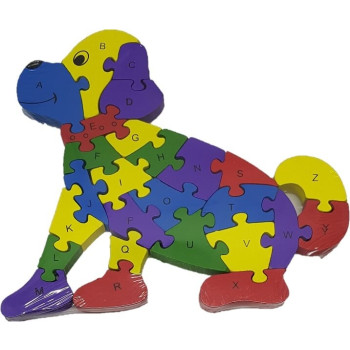 Ξύλινο Παζλ Σκυλάκι Rainbow 26 Τεμαχίων