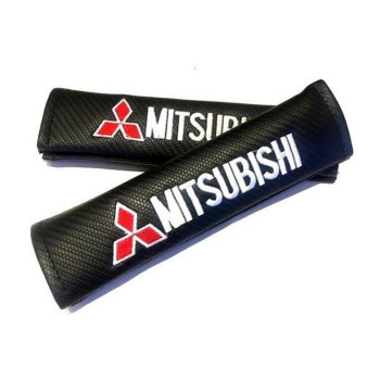 Μαξιλαράκια Ζώνης Carbon Mitsubishi σετ 2 τεμαχίων