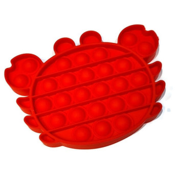 Anti Stress Fidget Bubble Pop Αγχολυτικό Παιχνίδι Κάβουρας Κόκκινο