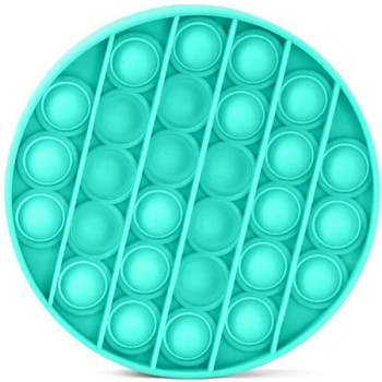 Anti Stress Fidget Bubble Pop Αγχολυτικό Παιχνίδι Κύκλος Μπλε Glow 