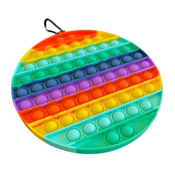 Jumbo Fidget Bubble Pop Αγχολυτικό Παιχνίδι Κύκλος Rainbow
