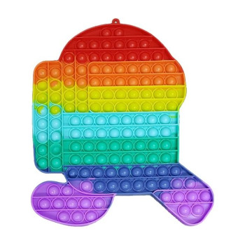 Jumbo Fidget Bubble Pop Αγχολυτικό Παιχνίδι Ρομπότ Running