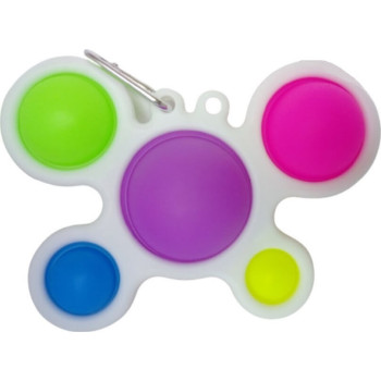 Pop it Fidget Simple Dimple Αγχολυτικό Παιχνίδι Παλέτα Slim Λευκό