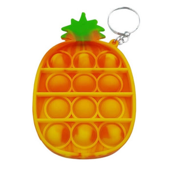 Μίνι Pop it Fidget Αγχολυτικό Παιχνίδι Ανανάς Μπρελόκ