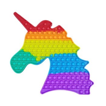 Super Jumbo Fidget Pop it Αγχολυτικό Παιχνίδι Μονόκερος Γιγαντοτεράστιος