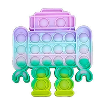 Anti Stress Fidget Bubble Pop it Τενεκεδένιος Neon