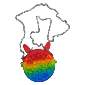 Pop it Πορτοφόλι και Τσαντάκι Σιλικόνης με Αυτάκια