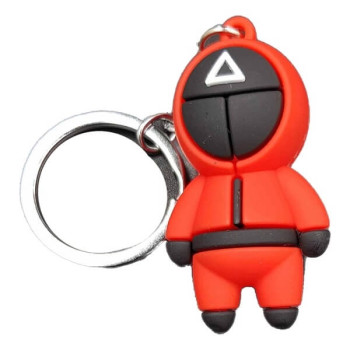 Μπρελόκ κλειδιών Squid Game σιλικόνης 3D Τρίγωνο