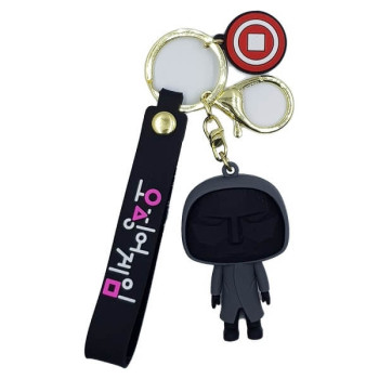 Deluxe Μπρελόκ Κλειδιών Squid Game σιλικόνης 3D Εκπρόσωπος - Γκρι