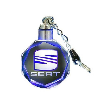 3D Led Light Κρυστάλλινο Μπρελόκ Αυτοκινήτου - Seat