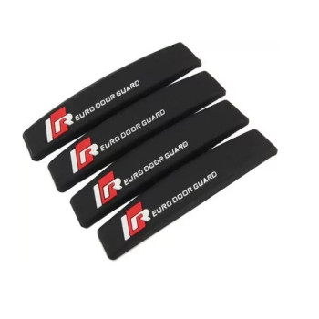 Προστατευτικά Αντικρουστικά για Πόρτες Αυτοκινήτου 9x1.5cm 4τμχ Μαύρο