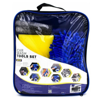 Σετ Καθαρισμoύ Αυτοκινήτου & Μοτοσυκλέτας 8 τμχ