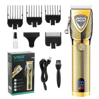 Επαναφορτιζόμενη Κουρευτική Μηχανή - Χρυσό vgr v-657