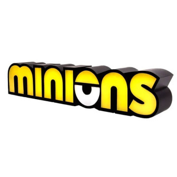 Διακοσμητικό Φωτιστικό Minions Logo Light με Δώρο Τροφοδοτικό