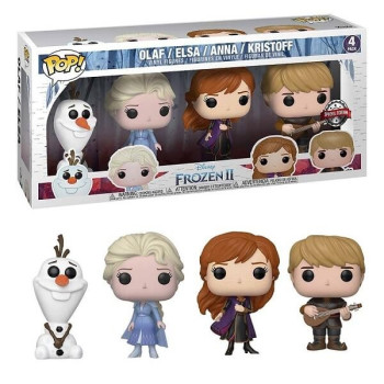 Funko POP Disney Frozen - Olaf, Elsa, Anna, Kristoff 4-Pack Vinyl Figures Exclusive