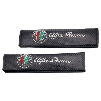 Μαξιλαράκια Ζώνης Carbon Alfa Romeo σετ 2 τεμαχίων