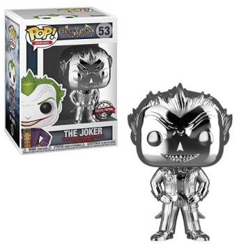 Funko POP Heroes - The Joker Silver Chrome 53 Vinyl Figure Exclusive