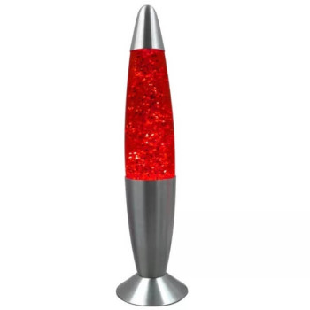 Φωτιστικό Glitter Κόκκινο - Glitter Lamp Red 34cm
