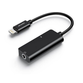 Αντάπτορας Lightning σε Lightning & 3.5mm CL-73 2A - Μαύρο