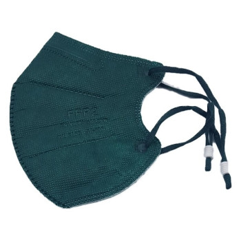 Rusbek Μάσκα Προστασίας FFP2 5-Layers Πράσινο - 2τμχ