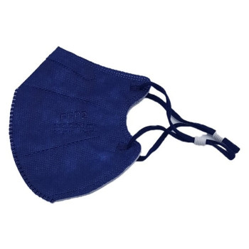 Rusbek Μάσκα Προστασίας FFP2 5-Layers Σκούρο Μπλε - 2τμχ