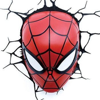 Διακοσμητικό Φωτιστικό Marvel - Spiderman Face 3D Light