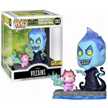 Funko POP Deluxe Disney Villains Assmble - Hades with Pain and Panic 1203 Exclusive Figure 