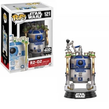 Funko POP Movies Star Wars - R2-D2 (Jabba's Staff) 121 Bobble-Head Smuggler's Bounty Exclusive