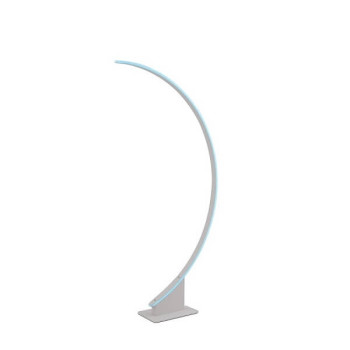 RGB Ελλειπτικό Επιδαπέδιο Ατμοσφαιρικό Φωτιστικό LED με Τηλεχειρισμό Λευκό