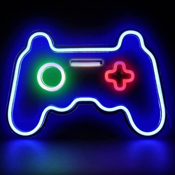Διακοσμητικό Φωτιστικό Neon Gamepad σε Μπλε Χρώμα