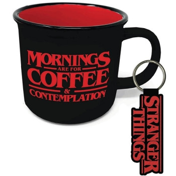 Σετ Δώρου Stranger Things - Κεραμική Κούπα 330ml & Υφασμάτινο Μπρελόκ