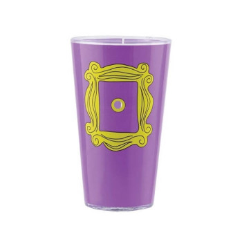 Friends Frame Ποτήρι Νερού από Γυαλί σε Μωβ Χρώμα