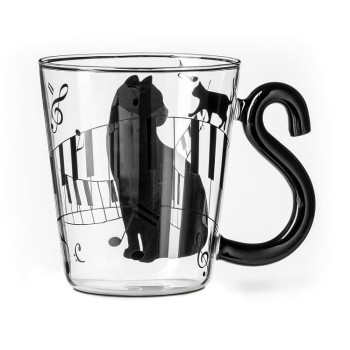γυαλινη,κουπα,λαβη,σε,σχημα,ουρα,γατασ,,glass,black,kitten,mug,gualini,koupa,lavi,se,shima,oura,gatas