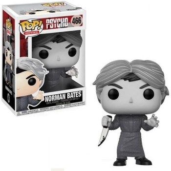 Funko POP Movies Psycho - Norman Bates (Black & White) 466 Vinyl Figure Exclusive