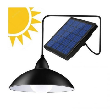 Ηλιακό Φωτιστικό Τοίχου με Τηλεχειριστήριo - Μαύρο