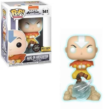 Funko POP Animation Avatar The Last Airbender - Aang on Airscooter 541 GITD Chase Vinyl Figure Hot Topic Exclusive