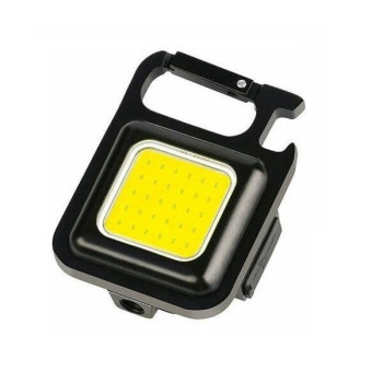 Επαναφορτιζόμενο Αδιάβροχο Μπρελόκ Πολυεργαλείο με Φακό LED COB