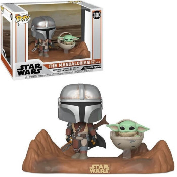 Funko POP Star Wars Television Moments - The Mandalorian with The Child 390 Bobble-Head