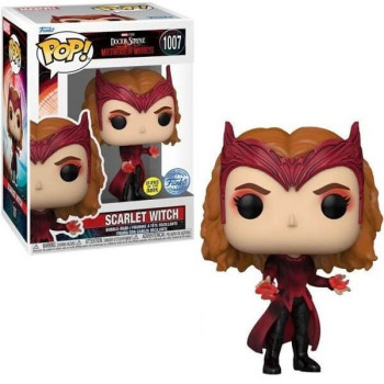 Funko POP Marvel Doctor Strange in the Multiverse of Madness - Scarlet Witch GiTD 1007 Bobble-Head Special Edition
