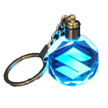 3D Led Light Κρυστάλλινο Μπρελόκ Αυτοκινήτου - Suzuki