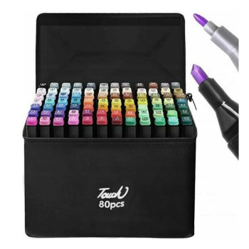 Fine Double Sided Highlights Μαρκαδόροι Ζωγραφικής με Διπλή Μύτη σε 80 Χρώματα